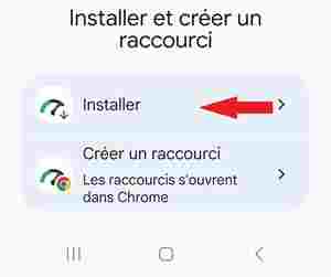 Cliquer sur Installer